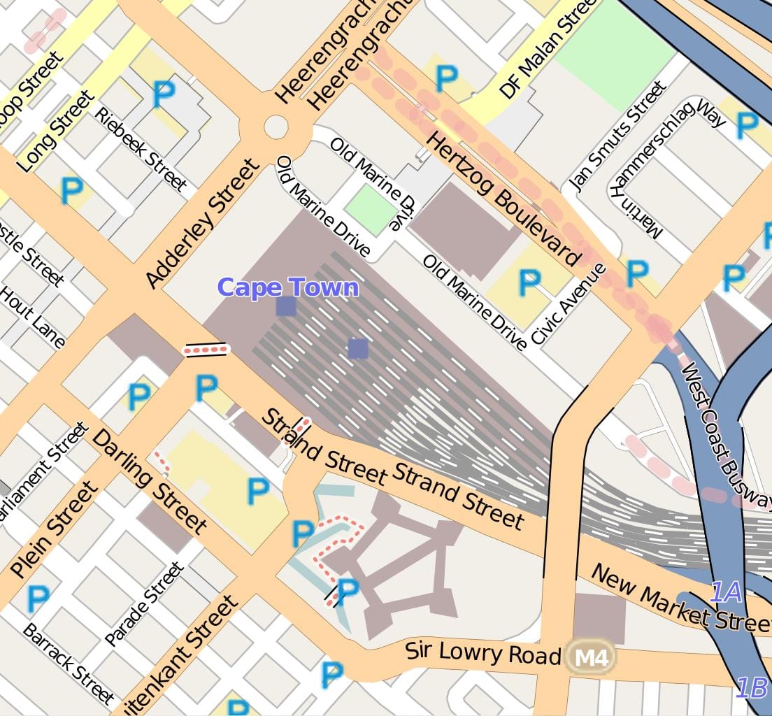 mapa de la caserna del carrer de Ciutat del Cap