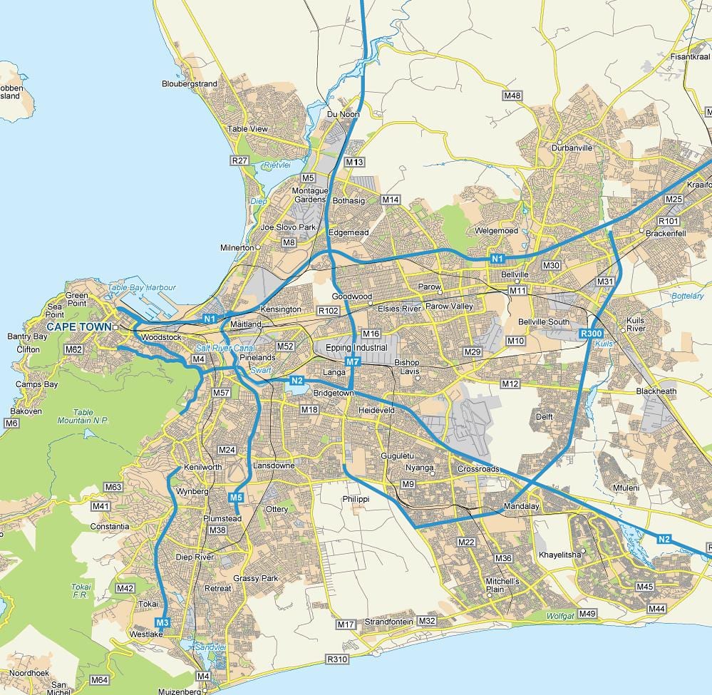 mapa de epping Ciutat del Cap