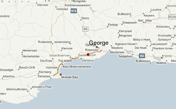 mapa de george Ciutat del Cap