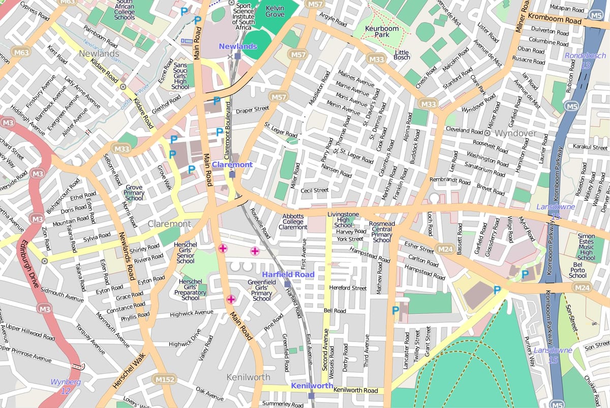 mapa de lansdowne Ciutat del Cap