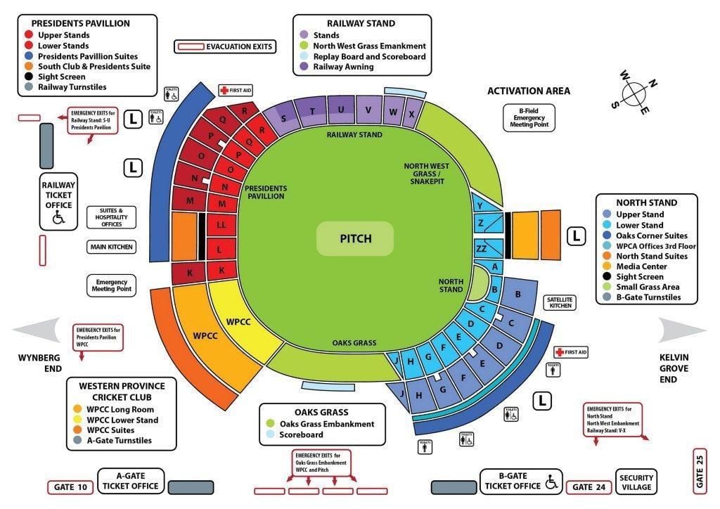 newlands cricket estadi mapa