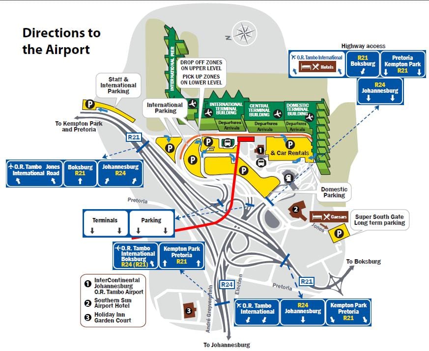 mapa de o tambo aparcament