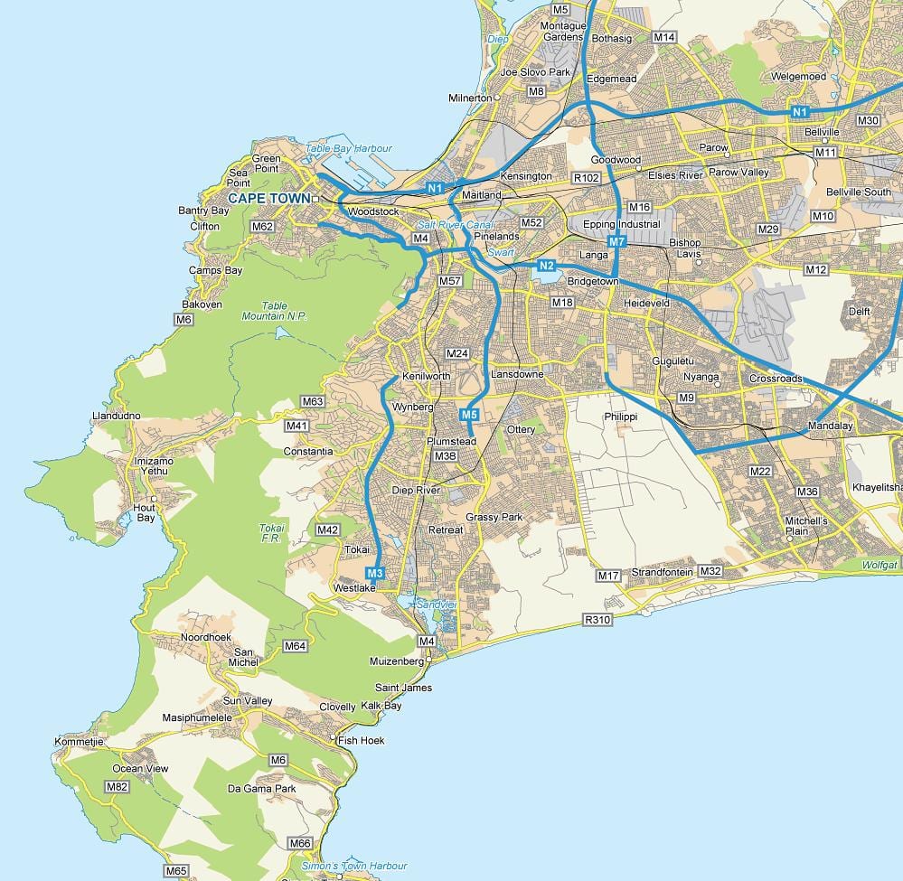 mapa de plumstead Ciutat del Cap