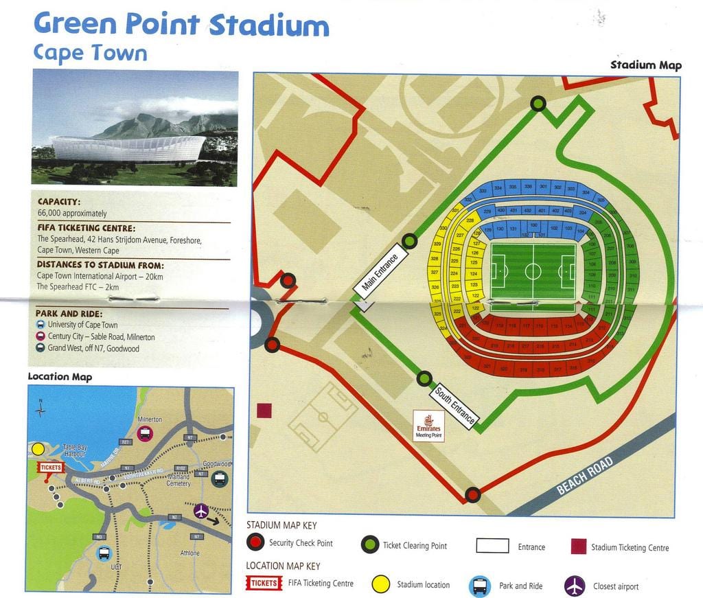 mapa de punt verd estadi aparcament