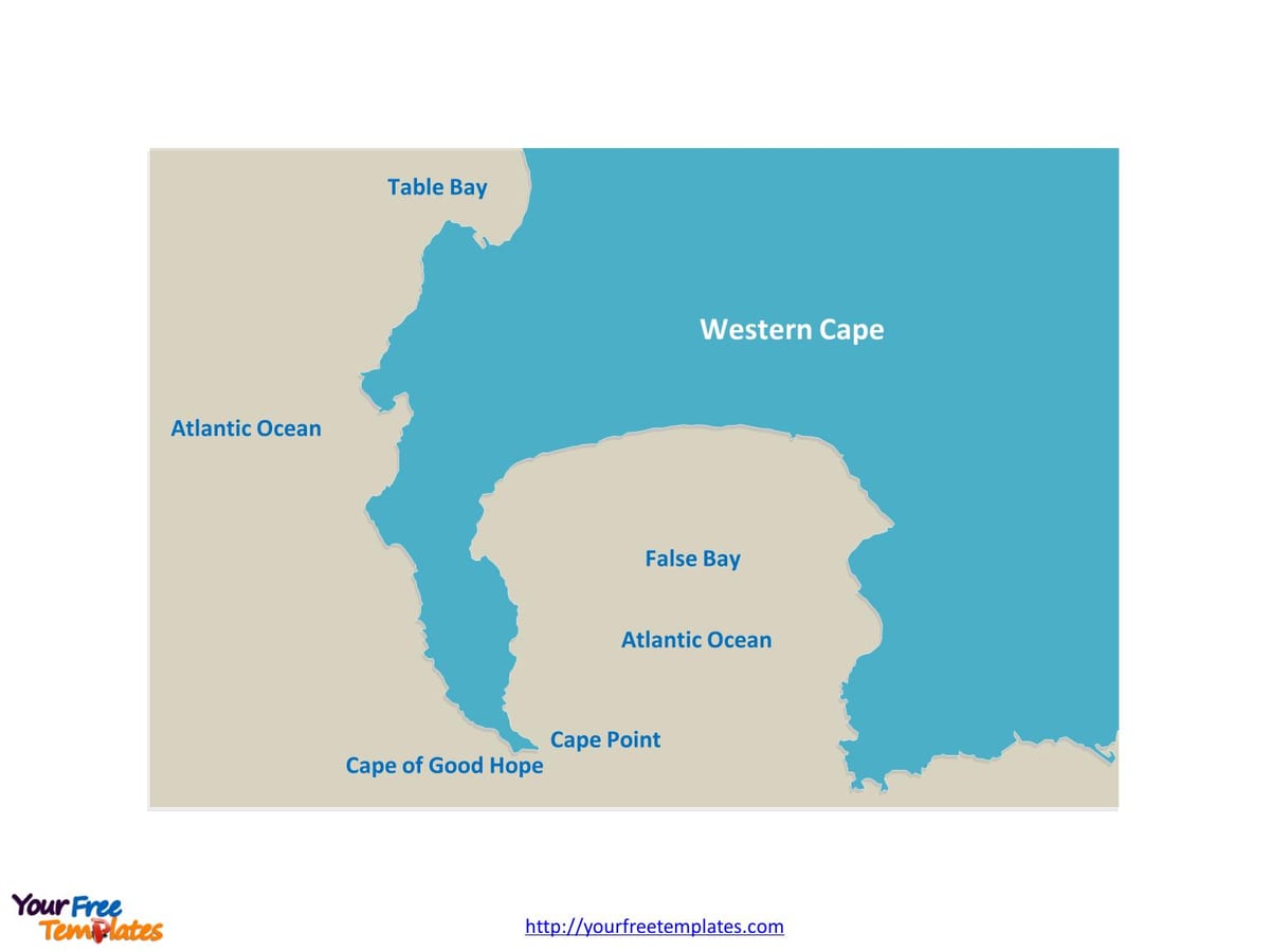 mapa de la taula de la badia de Sud-Àfrica