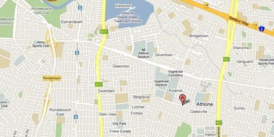 Mapa de athlone Ciutat del Cap