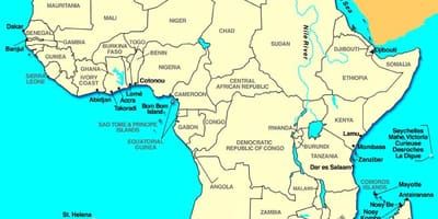 Cap de l'àfrica mapa