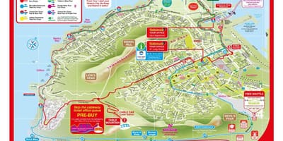 Hop on hop off autobús Ciutat del Cap mapa de rutes