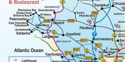 Mapa de Ciutat del Cap carretera