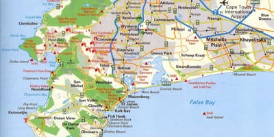 Un mapa de Ciutat del Cap