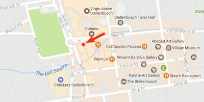 Mapa de dorp carrer Ciutat del Cap