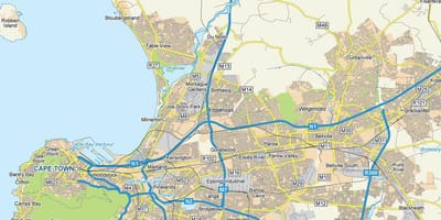 Mapa de edgemead Ciutat del Cap