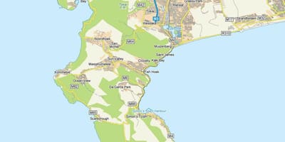 Mapa de fish hoek Sud-Àfrica
