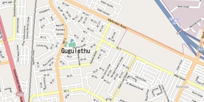 Mapa de gugulethu Ciutat del Cap
