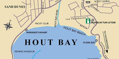 Mapa de hout bay mapa de Ciutat del Cap
