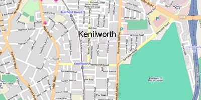 Mapa de kenilworth Ciutat del Cap
