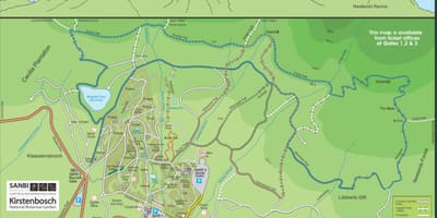 Mapa de kirstenbosch