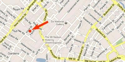 Mapa de kloof street, Ciutat del Cap