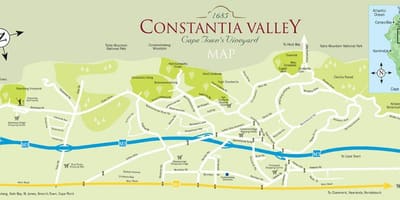 Mapa de constantia Ciutat del Cap