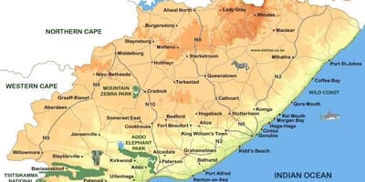 Mapa de l'est Cap Municipis