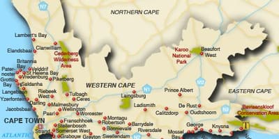 Cap occidental platges mapa