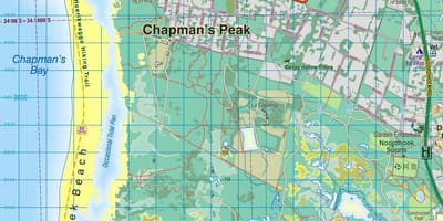 Mapa de noordhoek Ciutat del Cap
