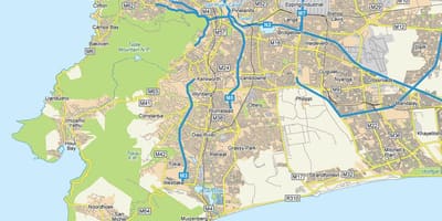 Mapa de plumstead Ciutat del Cap