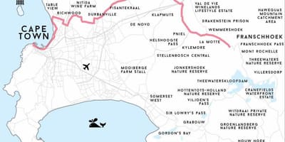 Mapa de richwood Ciutat del Cap 