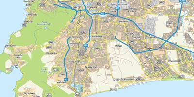 Mapa de schaapkraal Ciutat del Cap