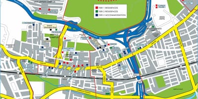 Mapa de la universitat de Ciutat del Cap