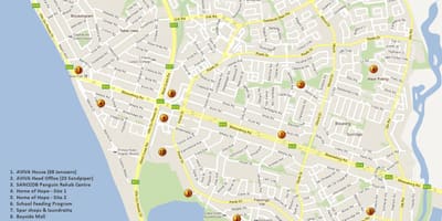 Mapa de la visualització de la taula de Ciutat del Cap